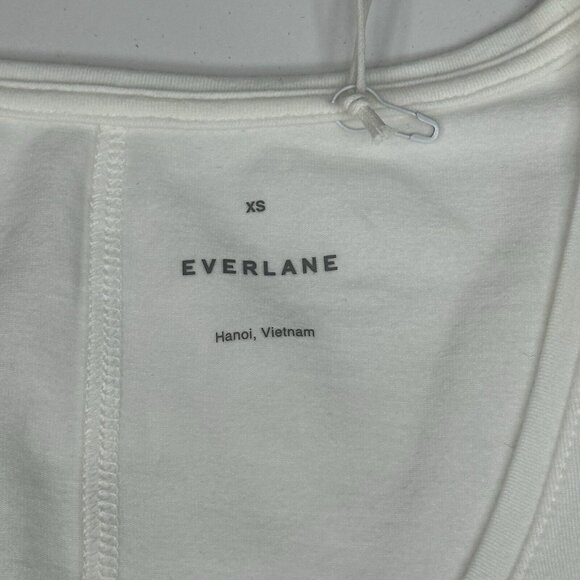 Everlane Women's NWT White The Supima Stretch Ballet Neck Long Sleeve Top XS/C28 - Picture 7 of 13